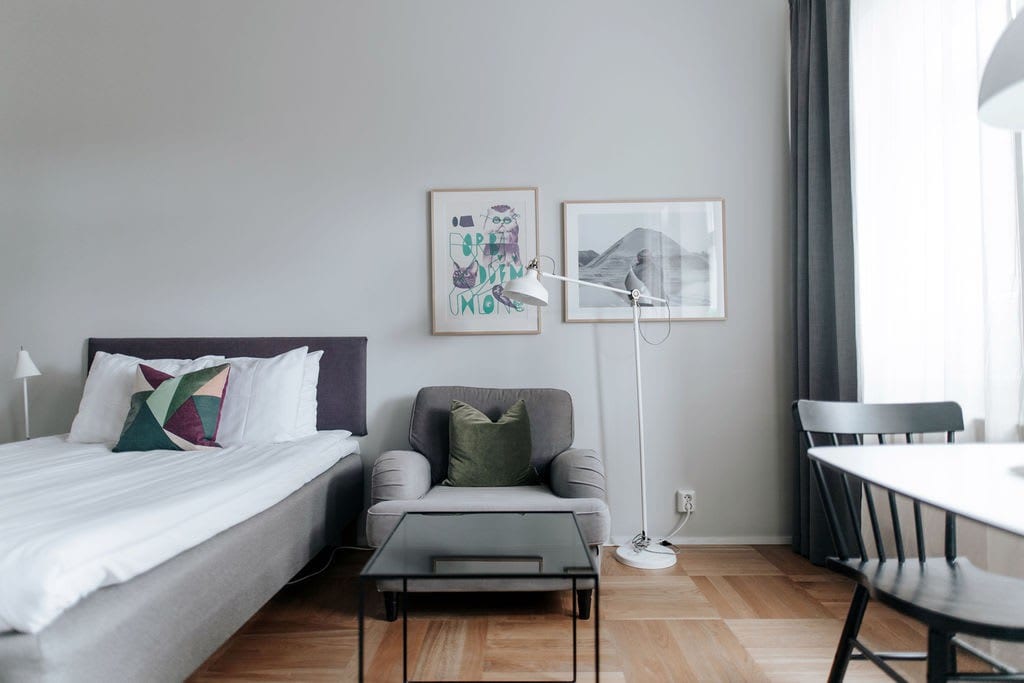 Cosy double studio apartment in Solna