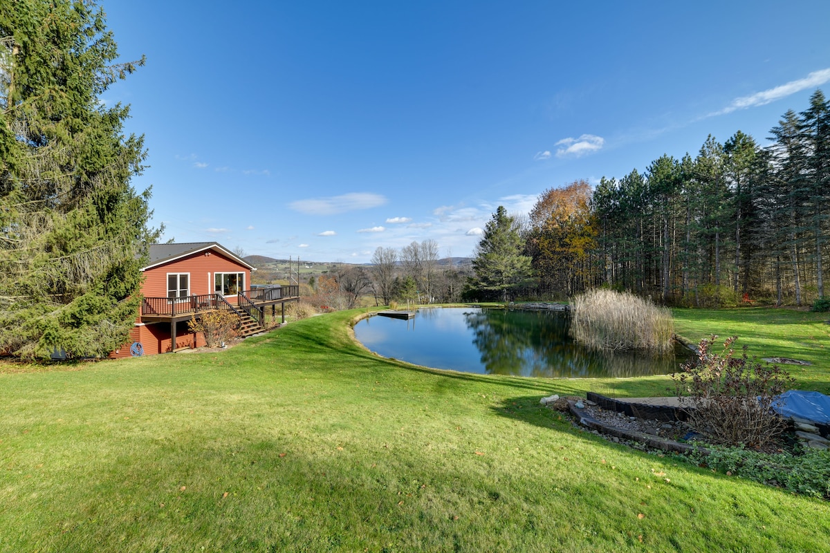 Spacious Finger Lakes Home w/ Mountain Views