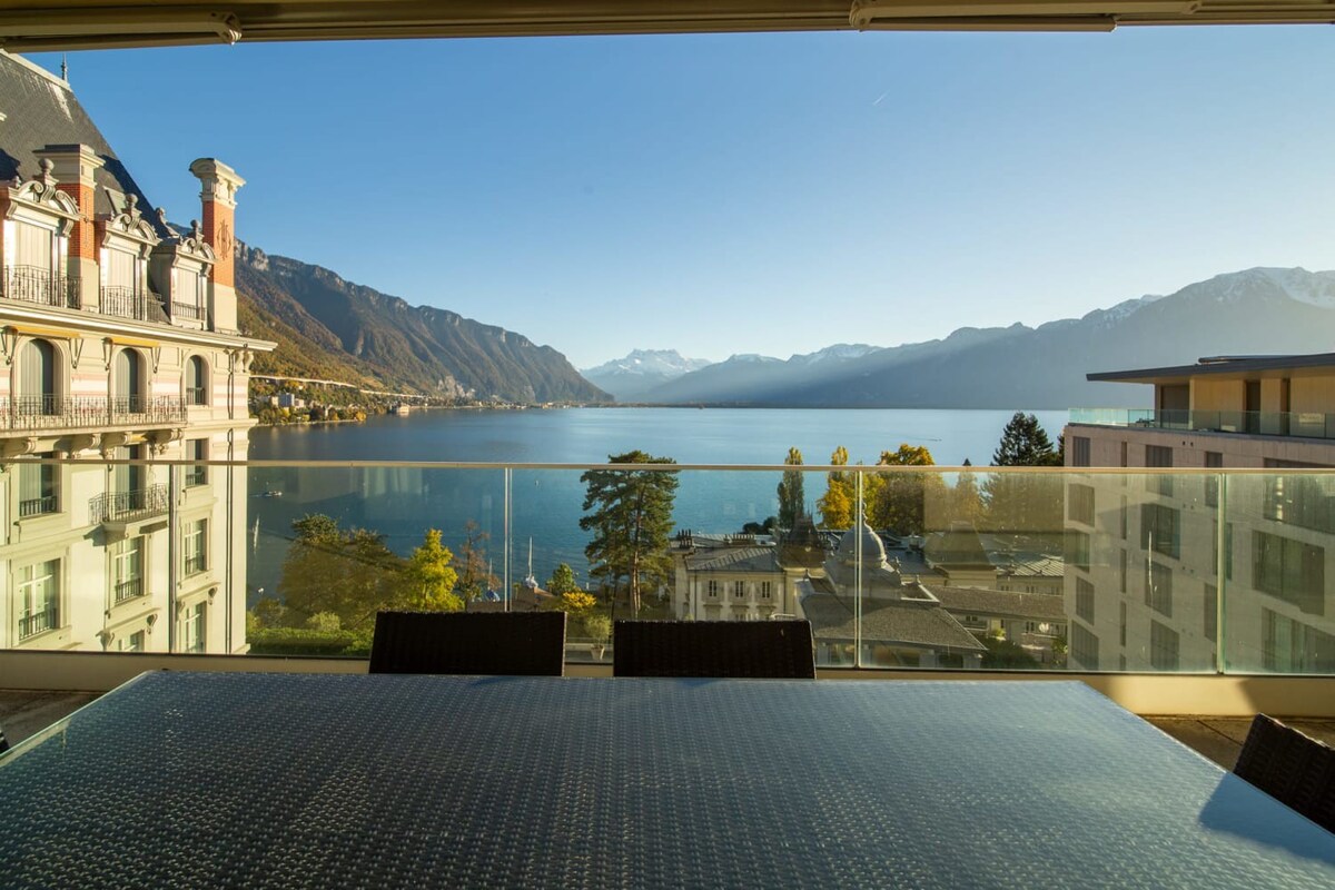 Luxury Penthouse in Montreux City with Lake View