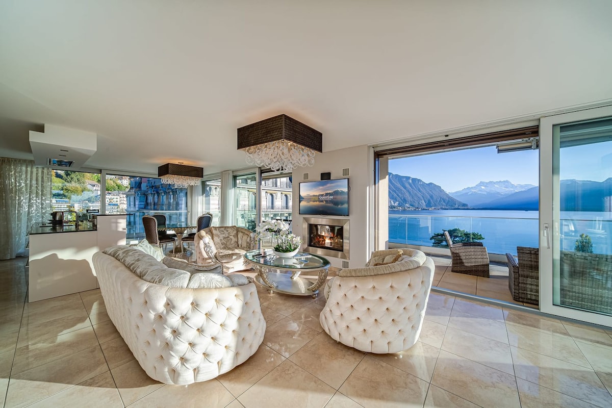 Luxury Penthouse in Montreux City with Lake View