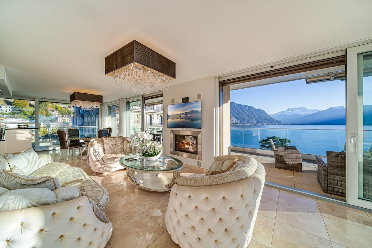 Luxury Penthouse in Montreux City with Lake View