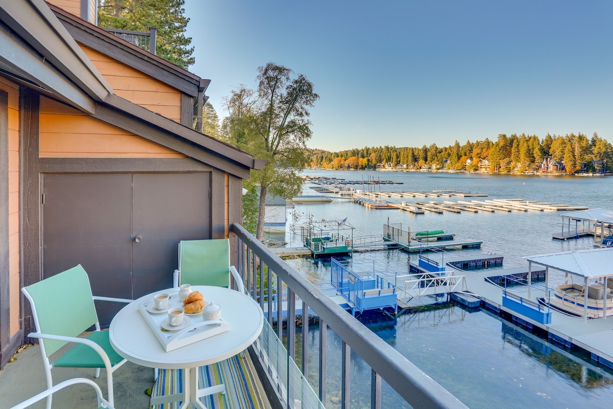 Waterfront Lake Arrowhead Townhome w/ Balconies!