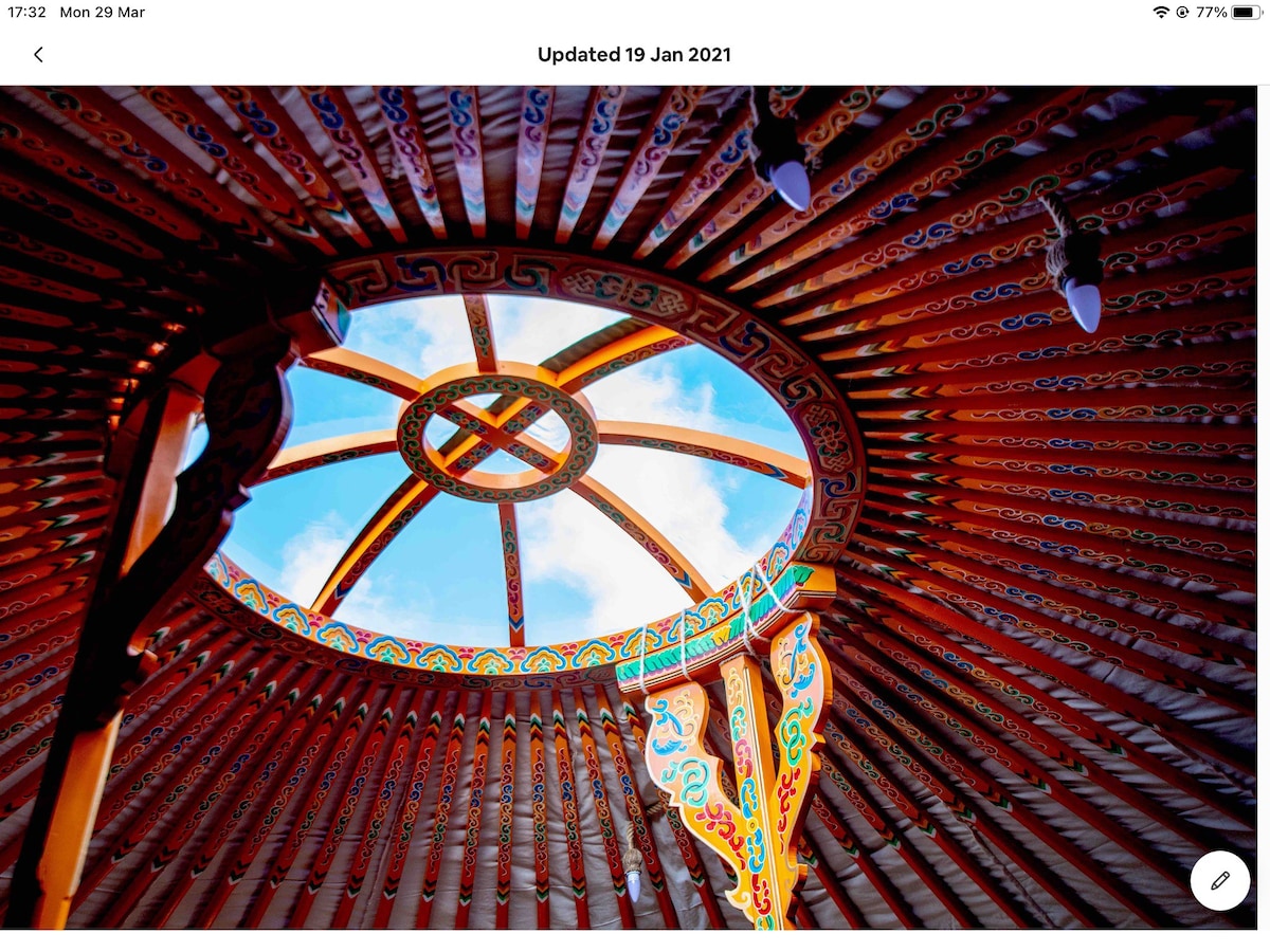 Colourful Mongolian Yurt, enjoy a new experience