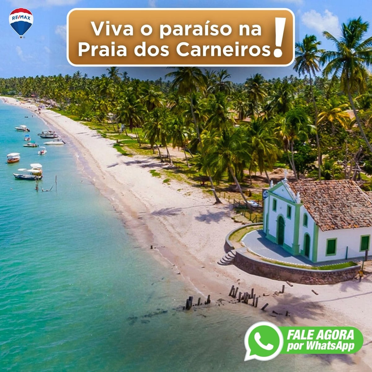 Flat 1 Suíte na Praia dos Carneiros - PC204