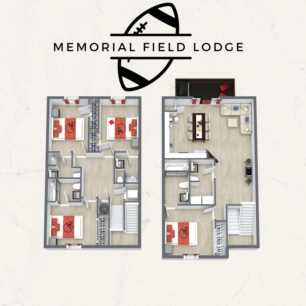 Memorial Field Lodge - 4 Bd Townhome by IU Sports