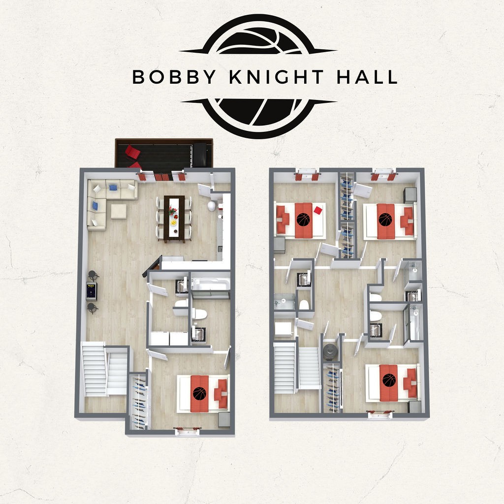 Bobby Knight Hall - 4 Bd联排别墅by IU Sports