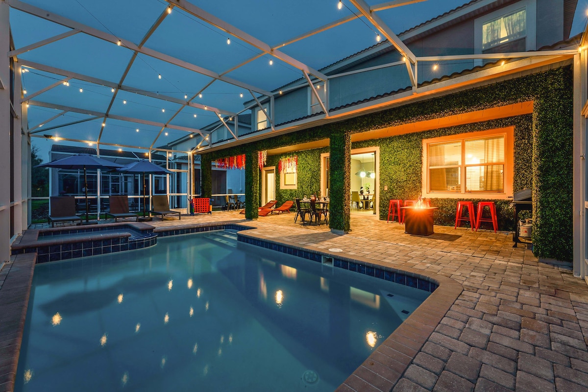 Fire Pit + Heated Pool + Arcade + Free Waterpark