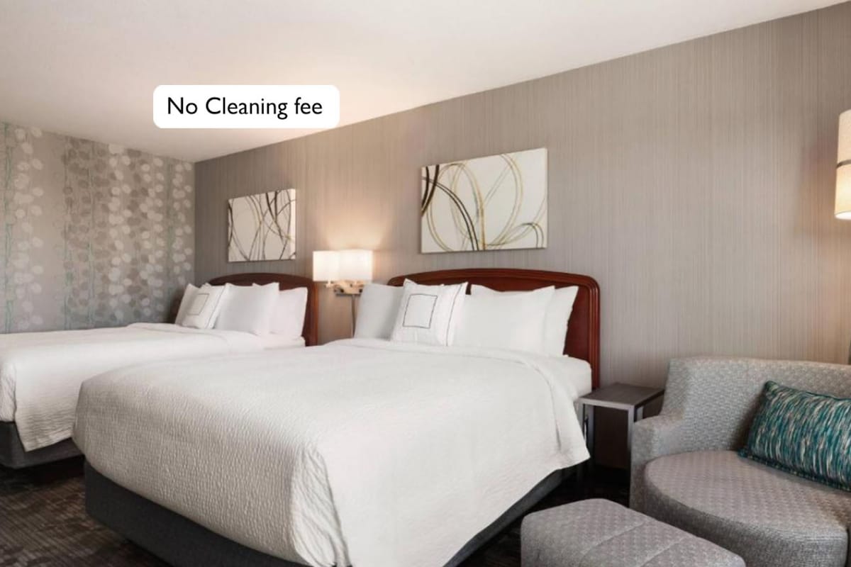 Double the delight on our 2 Beds - No Cleaning fee