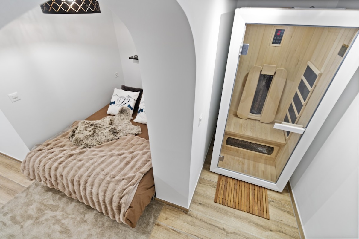 Appartement rénové avec sauna privé
