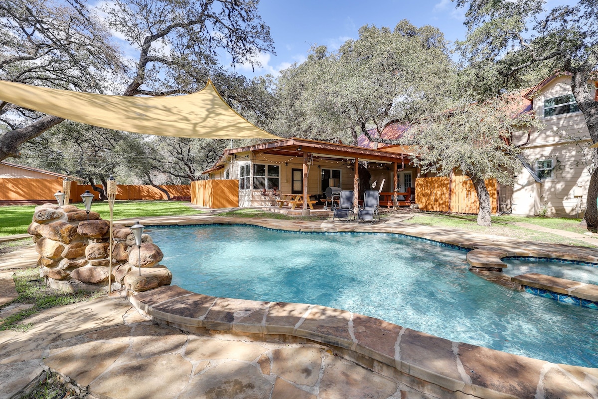 San Antonio Home: Private Pool & Covered Patio
