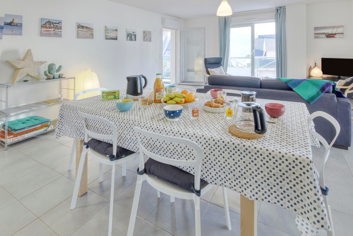 La Marinière - appt avec terrasse et plage à 200 m