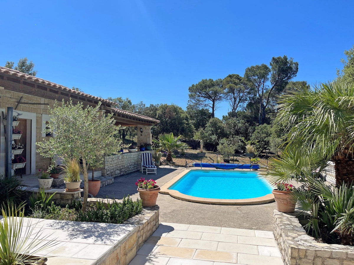 Holiday home with piano and private pool