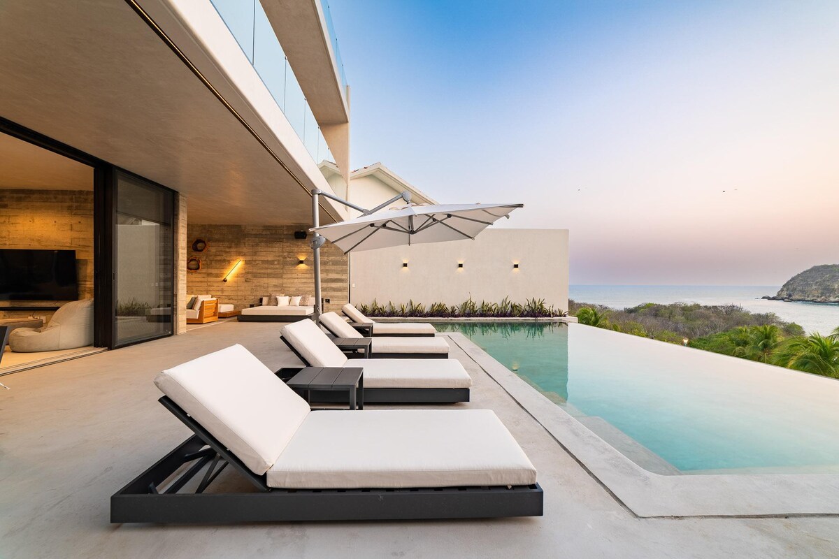 Luxury Oceanfront Villa w/ Pools & Elevator