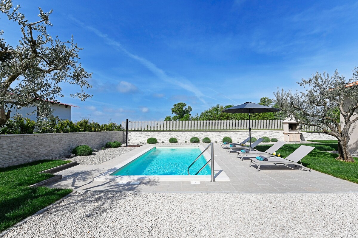 Villa Olea with a private pool near Porec