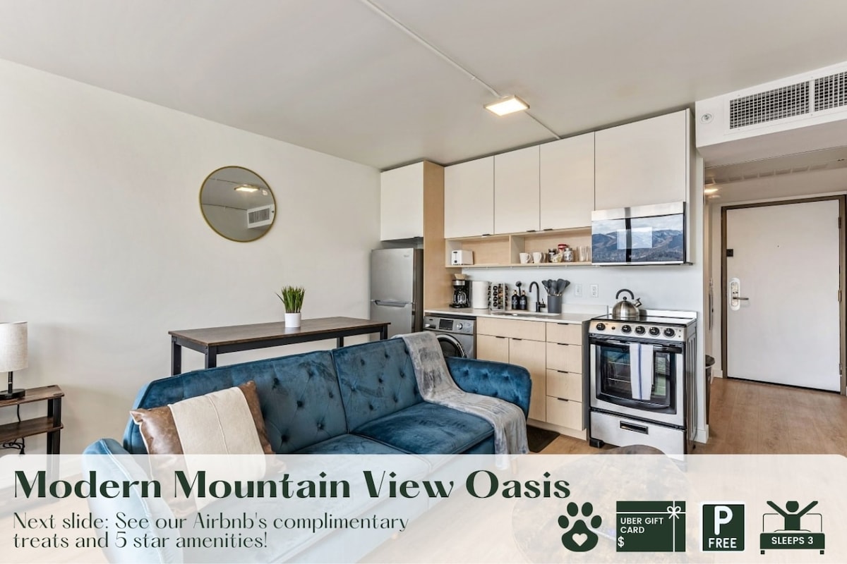 Modern Mountain View Oasis|Free Pkg, Gym