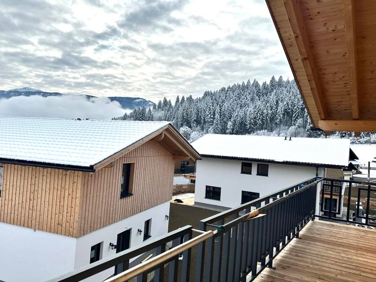 纳斯费尔德滑雪区带桑拿的度假木屋