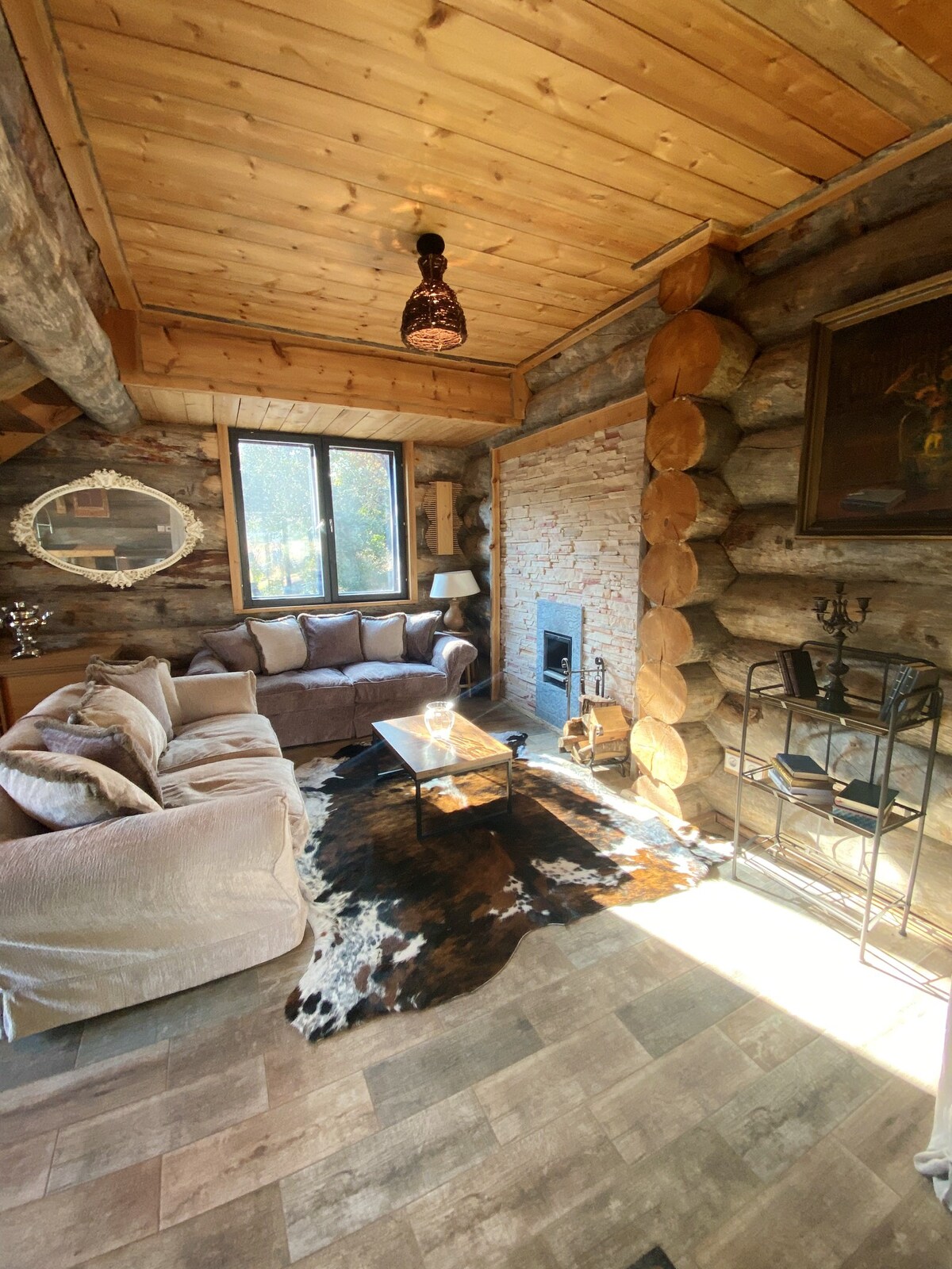 Chalet with shared pool, sauna, spa and hammam