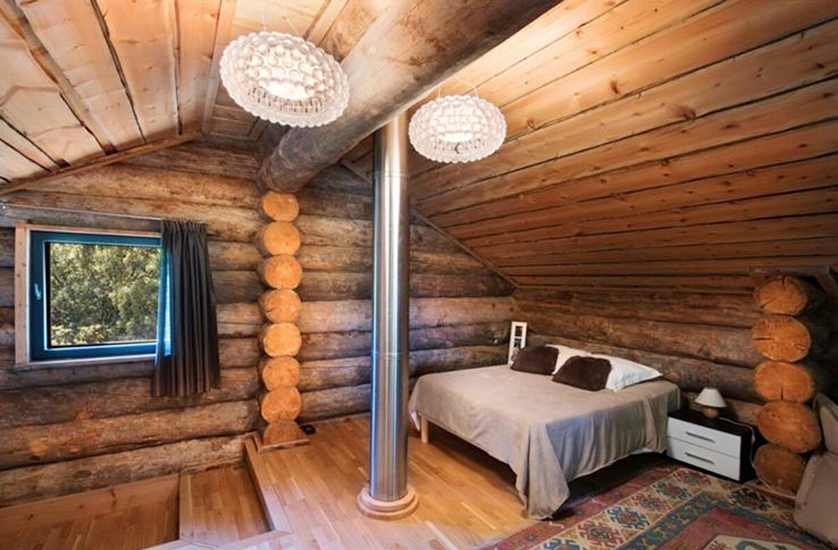 Chalet with shared pool, sauna, spa and hammam