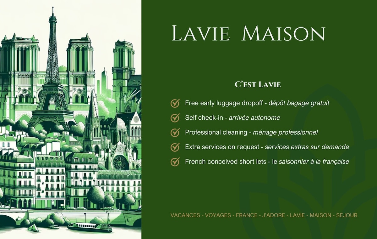 Lavie Maison : A/C & Eiffel Tower View