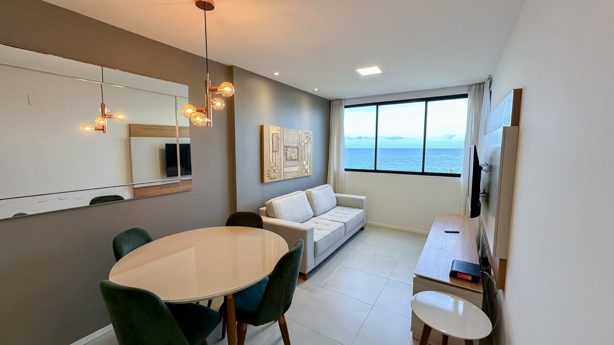 Lindo apartamento quarto e sala com vista incrível