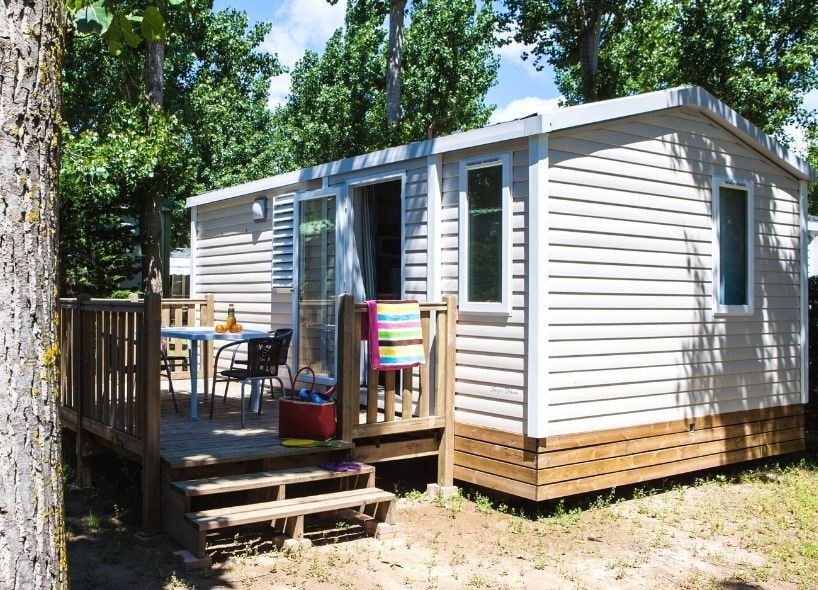 Mobile Home 3 Rooms 4 People Air Conditioned + TV