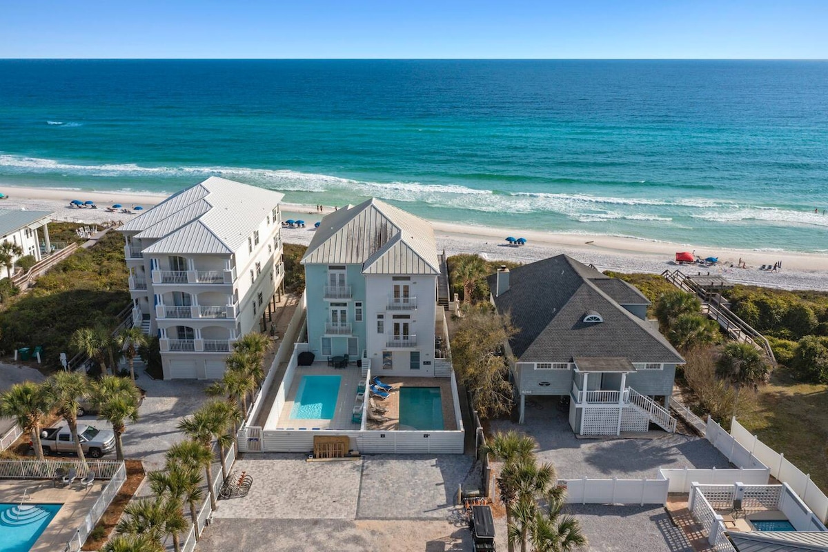 Beautiful Beachfront Home on 30A! Sleeps 16