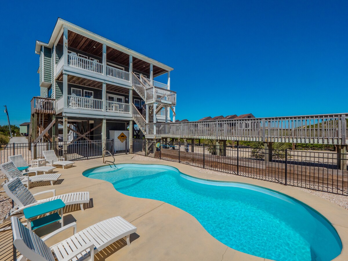 Shore Therapy | Oceanfront + Heated Pool!