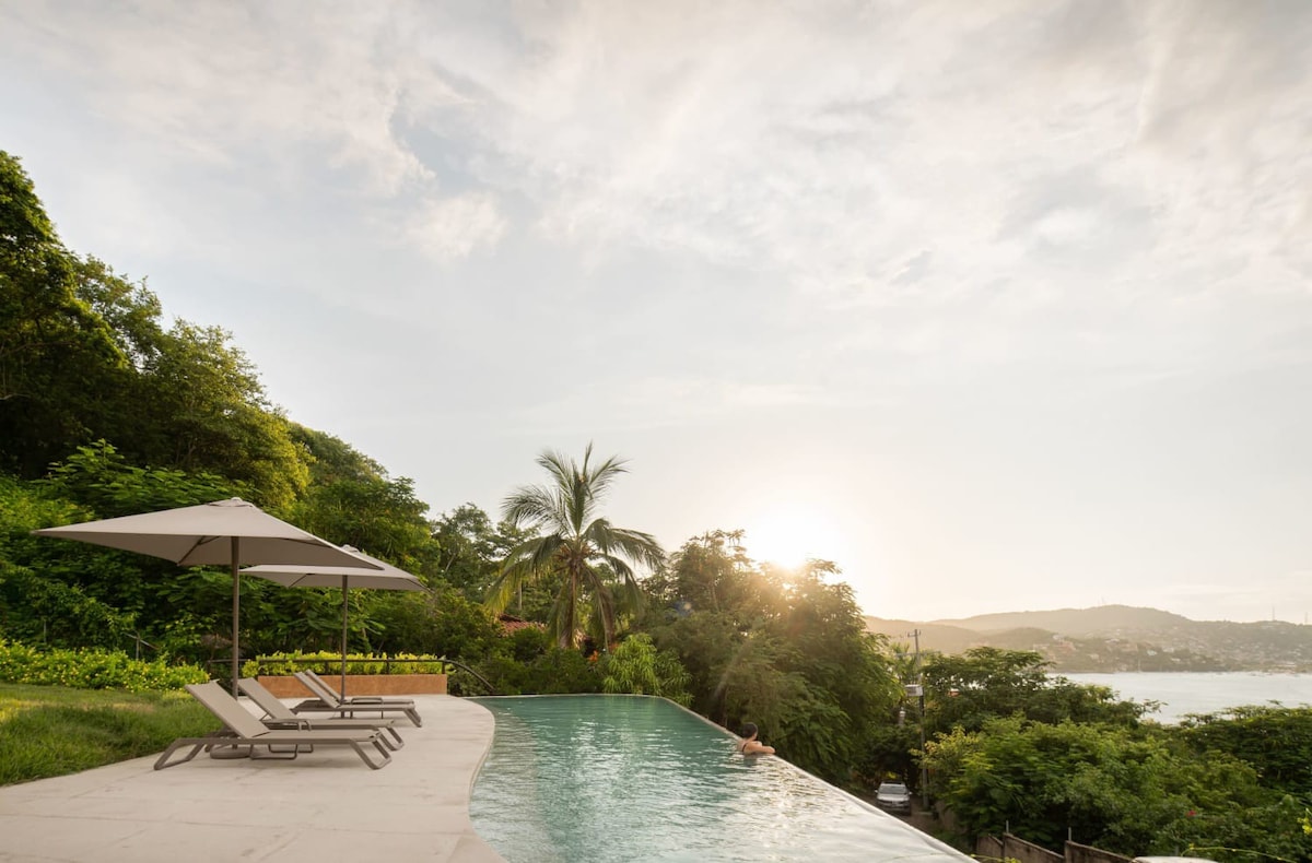 An Exquisite Ocean View Oasis at La Ropa Beach
