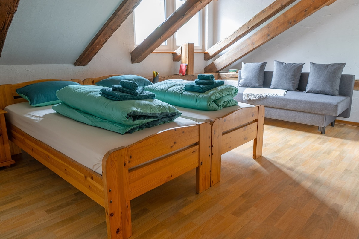 Familyroom with mountain view