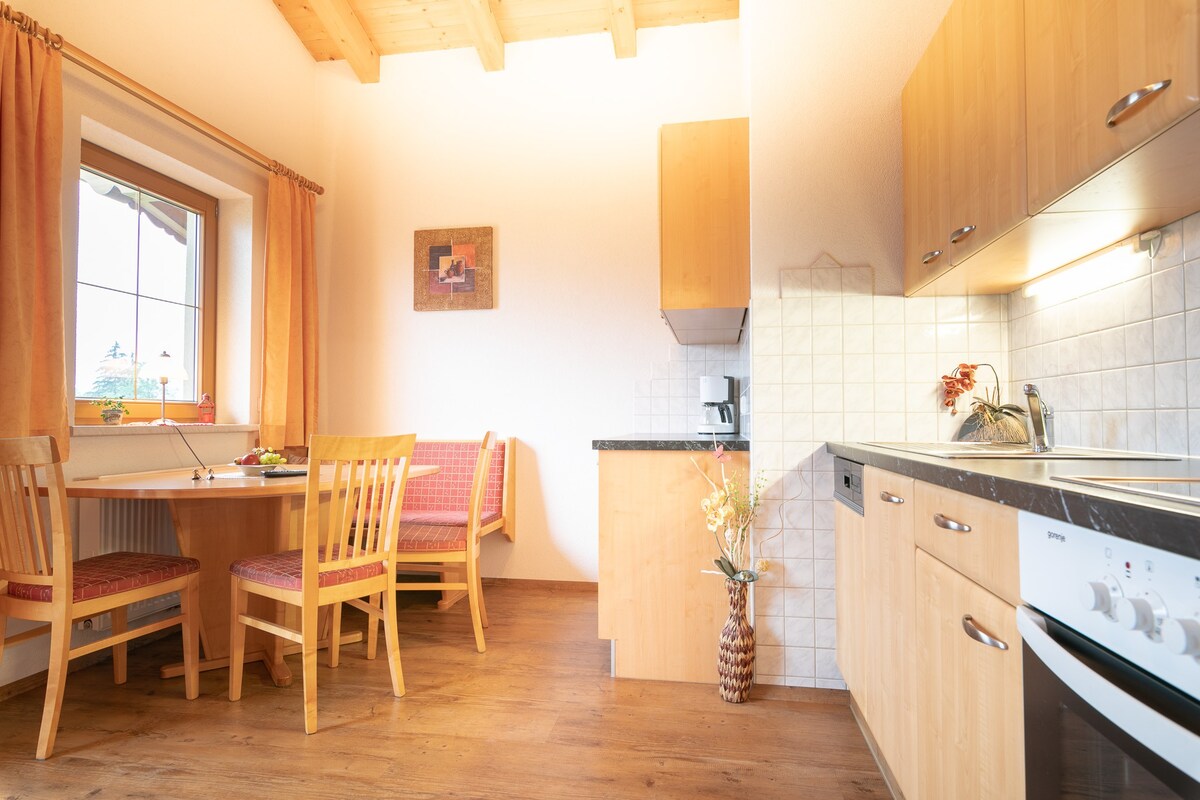 Ferienwohnung mit sonnigem Balkon und Bergblick