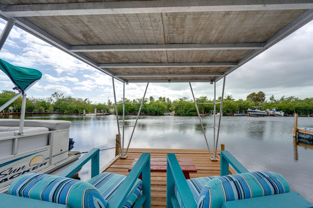 Tropical Key Largo Retreat w/ Private Dock!
