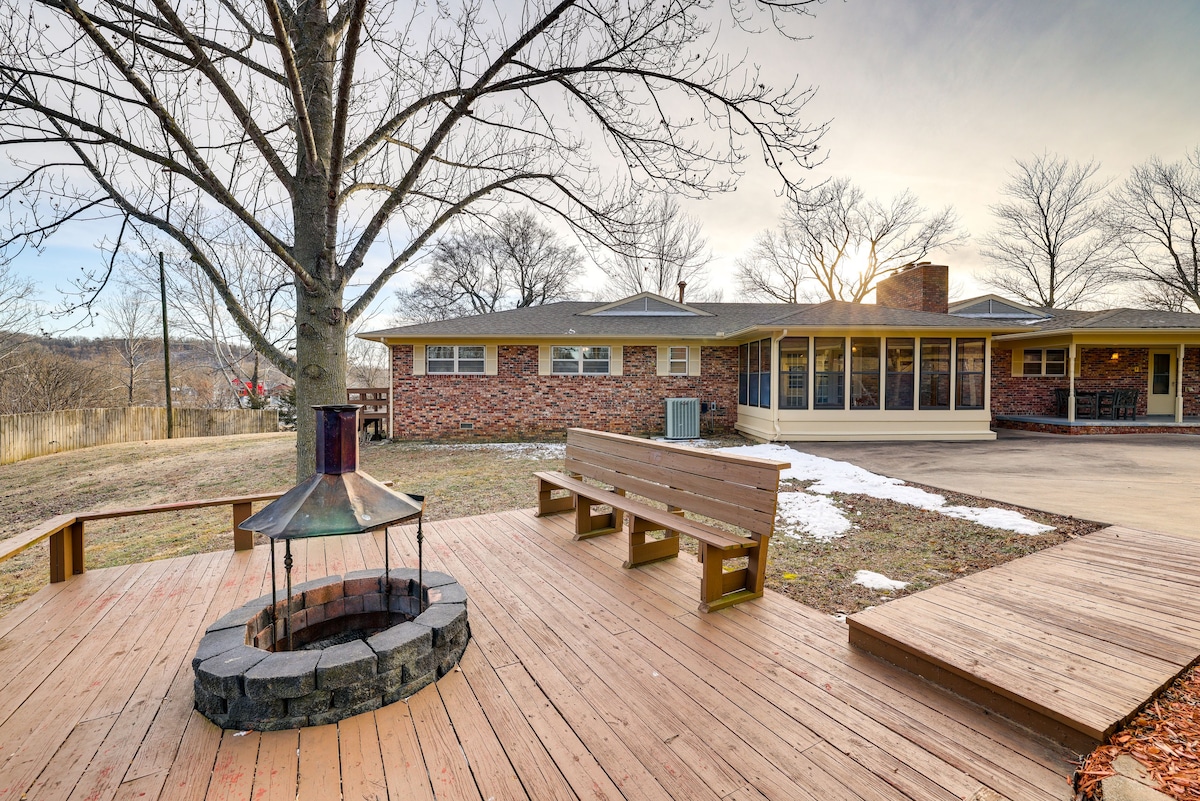 Pineville Home w/ Fire Pit < Half-Mi to Elk River!