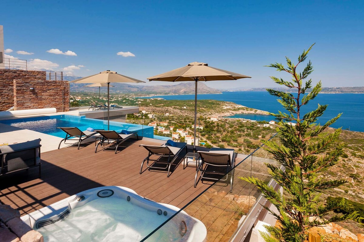 Luxurious Villa Akri - With Private Heated Pool