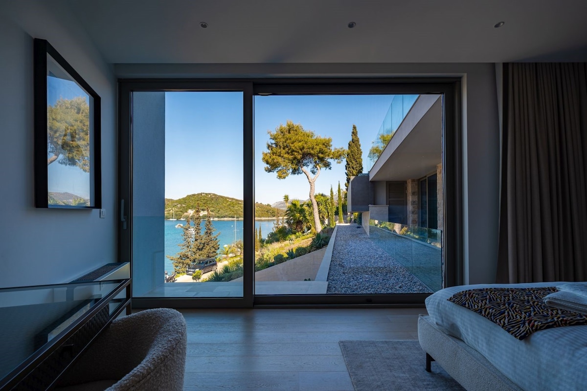 Luxury villa aman korcula with private pool at the
