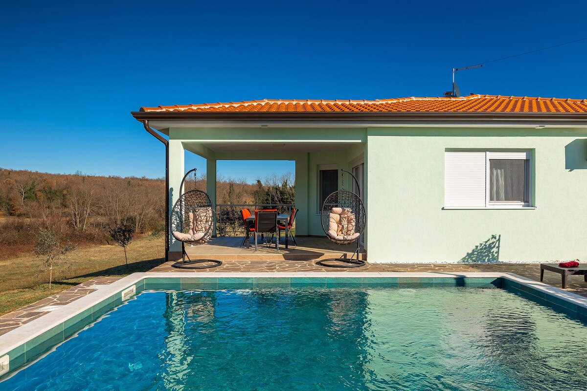 Beautiful villa Petar with pool in Brtonigla