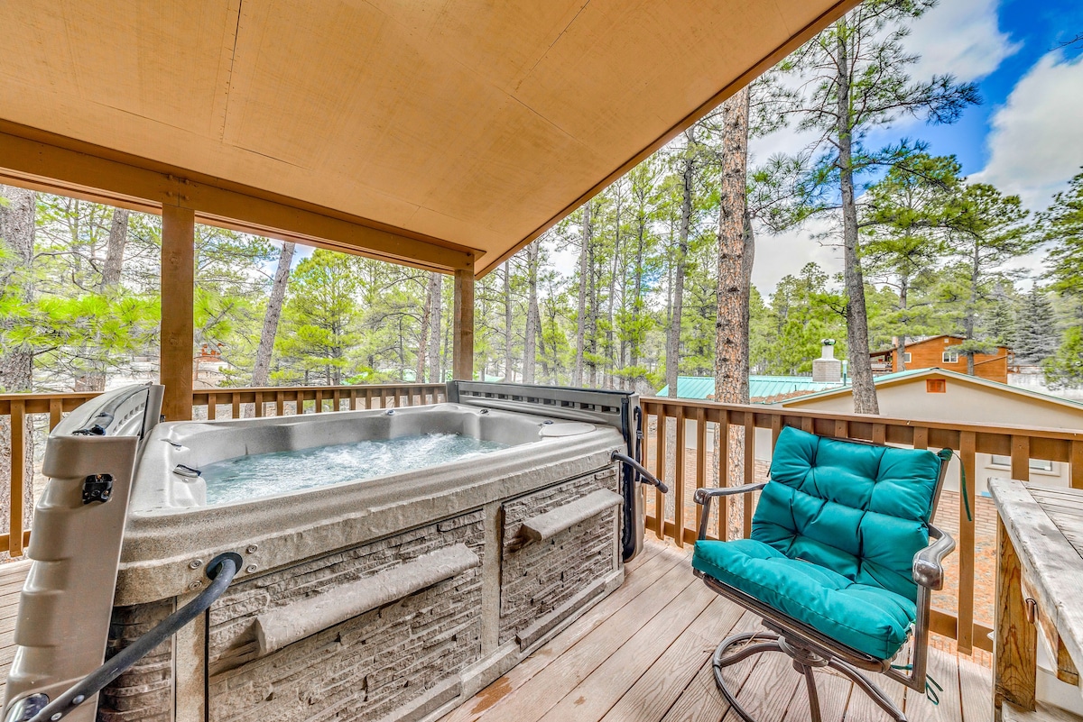 Expansive Ruidoso Home: Private Hot Tub + Deck