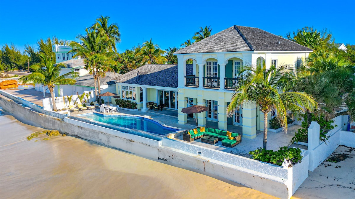 Bahamian Beachfront Villa w Pool