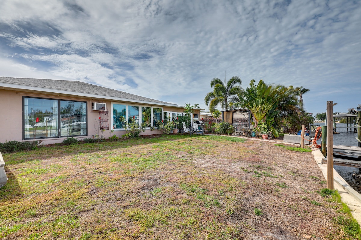 Canal-Front Ruskin Home w/ Private Hot Tub & Dock!