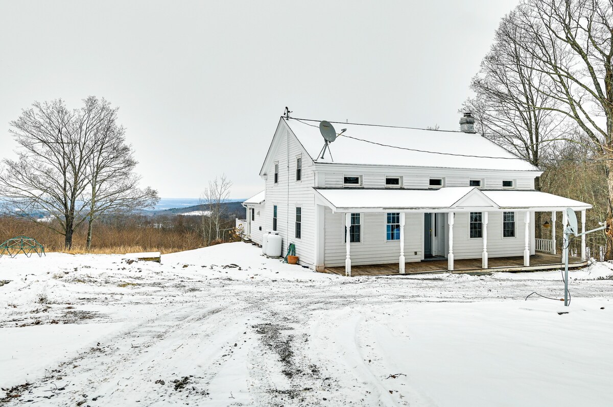 Historic Catskills Farmhouse w/ Panoramic Views!