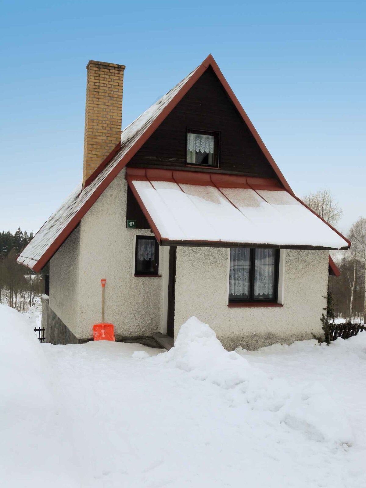 Holiday home at the forest with fireplace and bill