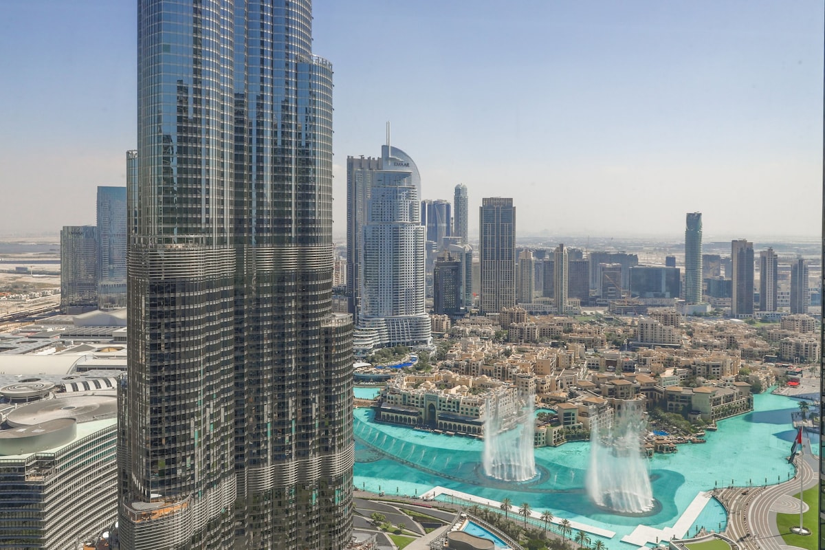 Impressive 3BR w/ Burj Khalifa & Fountain Views!