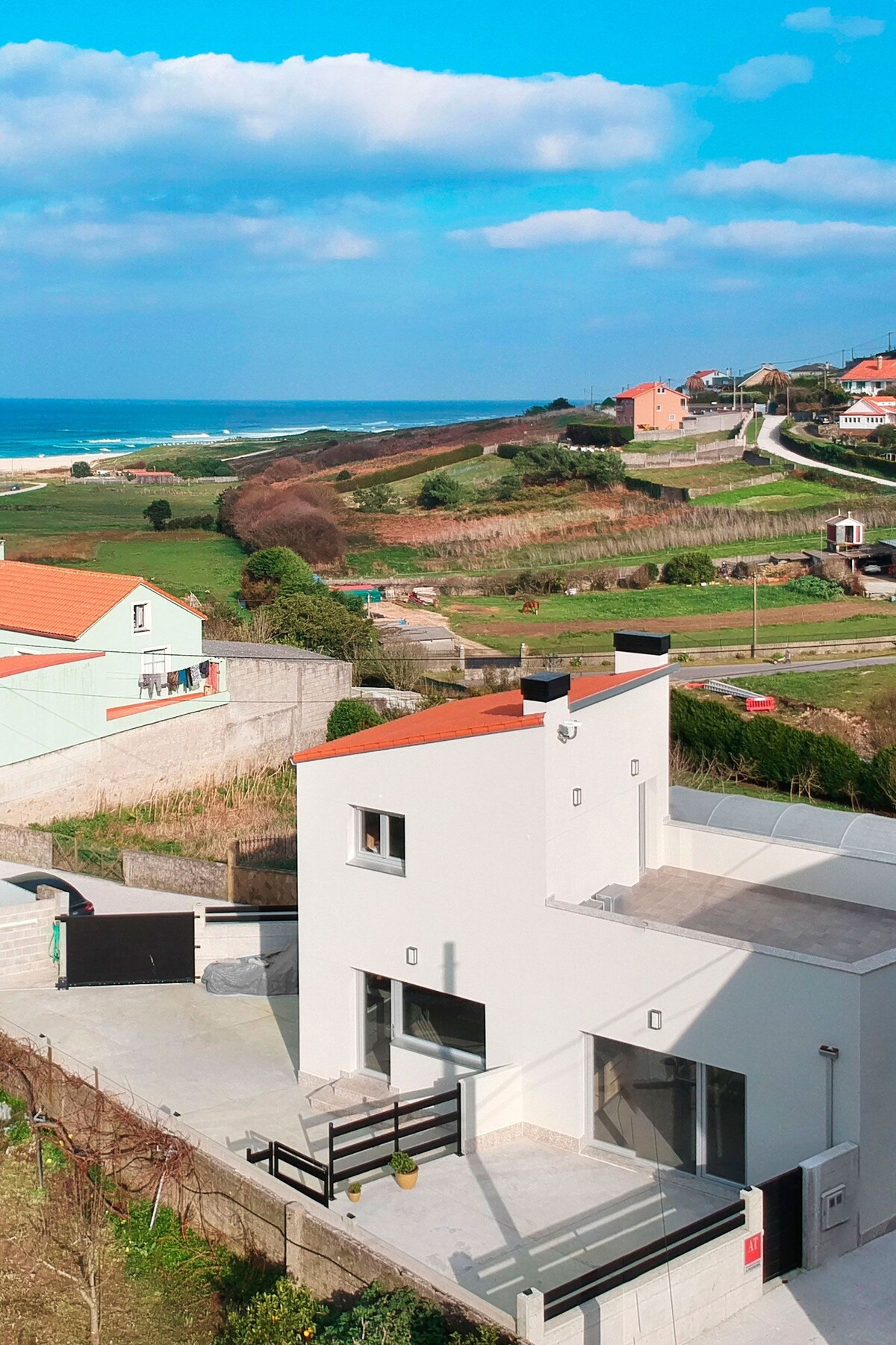 AG Casa do Ramon en Playa Razo con patio exterior