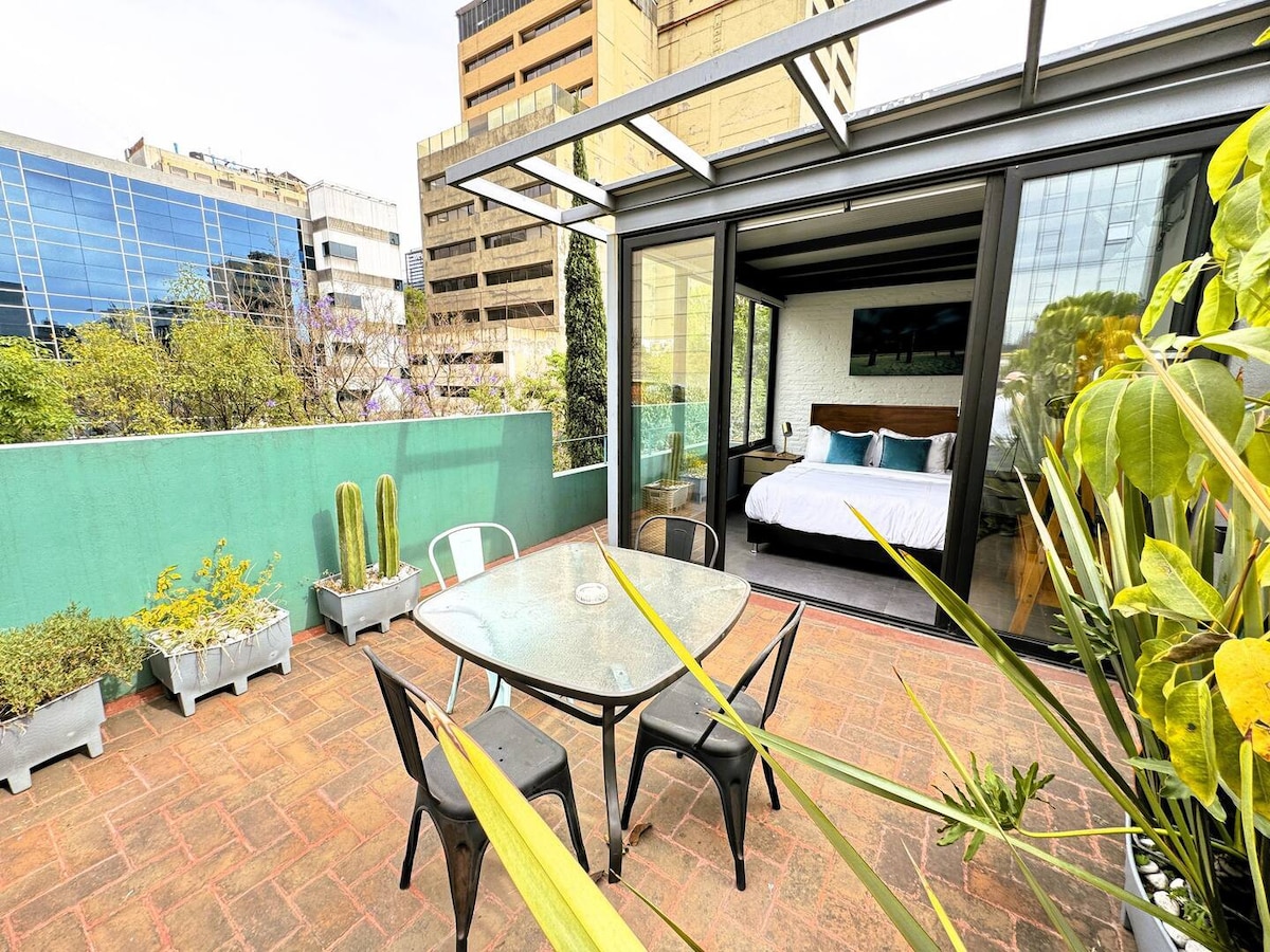Sunny Penthouse / Private Terrace / Reforma / AC