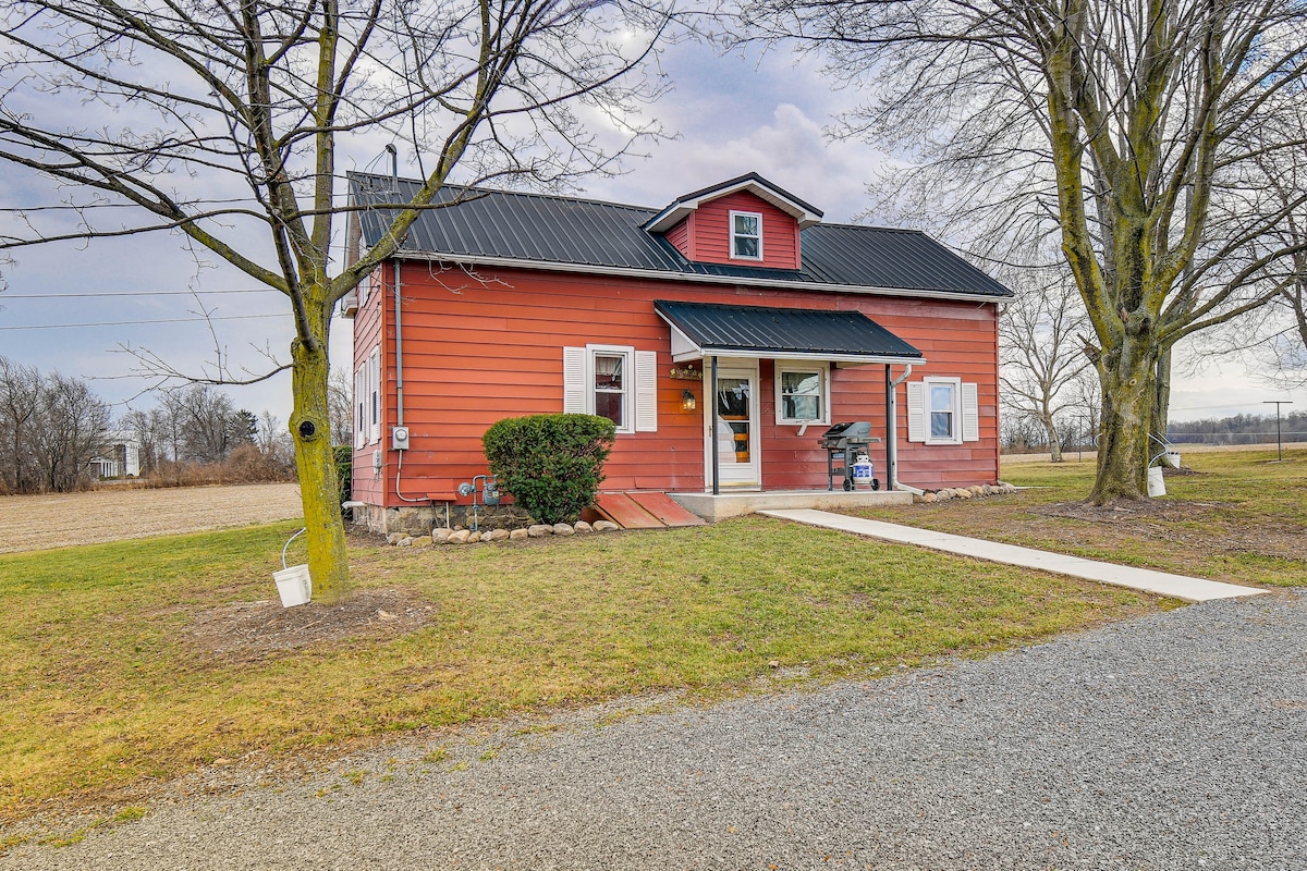 Cozy New York Farmhouse w/ Porch, Grill & Fire Pit