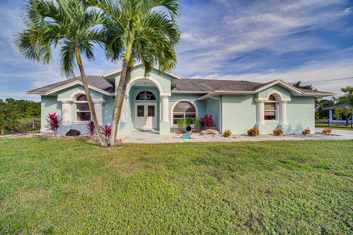 Port St Lucie Canal-Front Home w/ Private Pool!