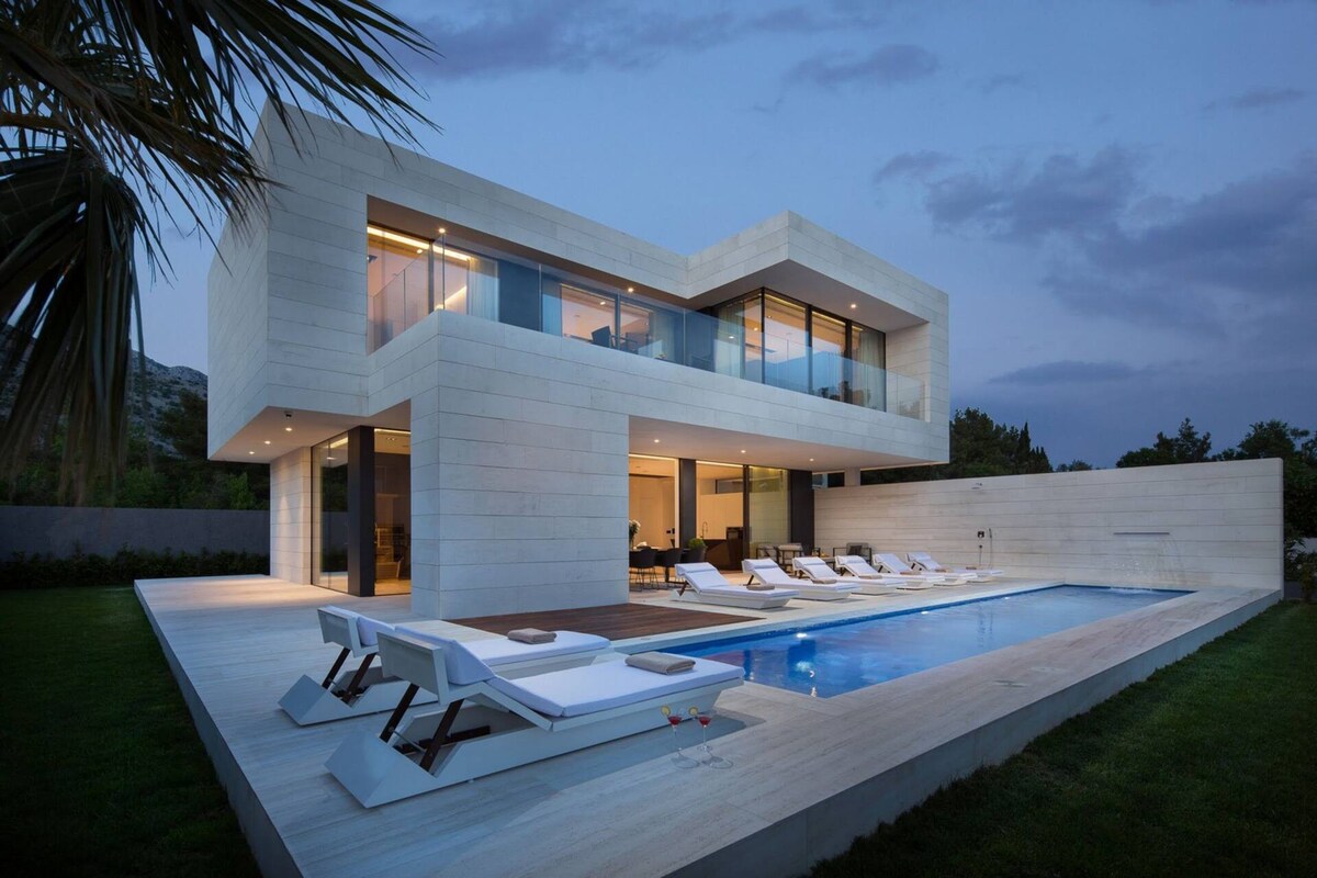 Exclusive Villa Calma I - heated pool&spa sea view