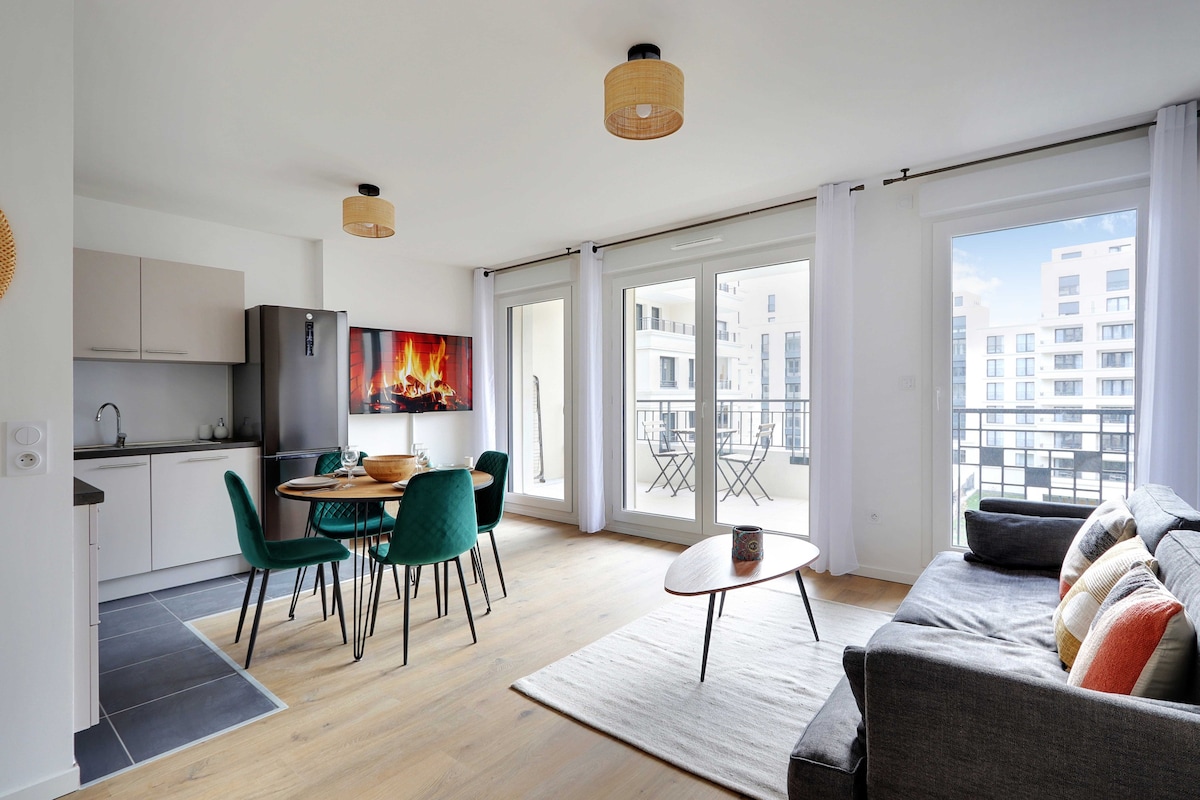 beautiful and bright apartment- Saint-Ouen sur Sei