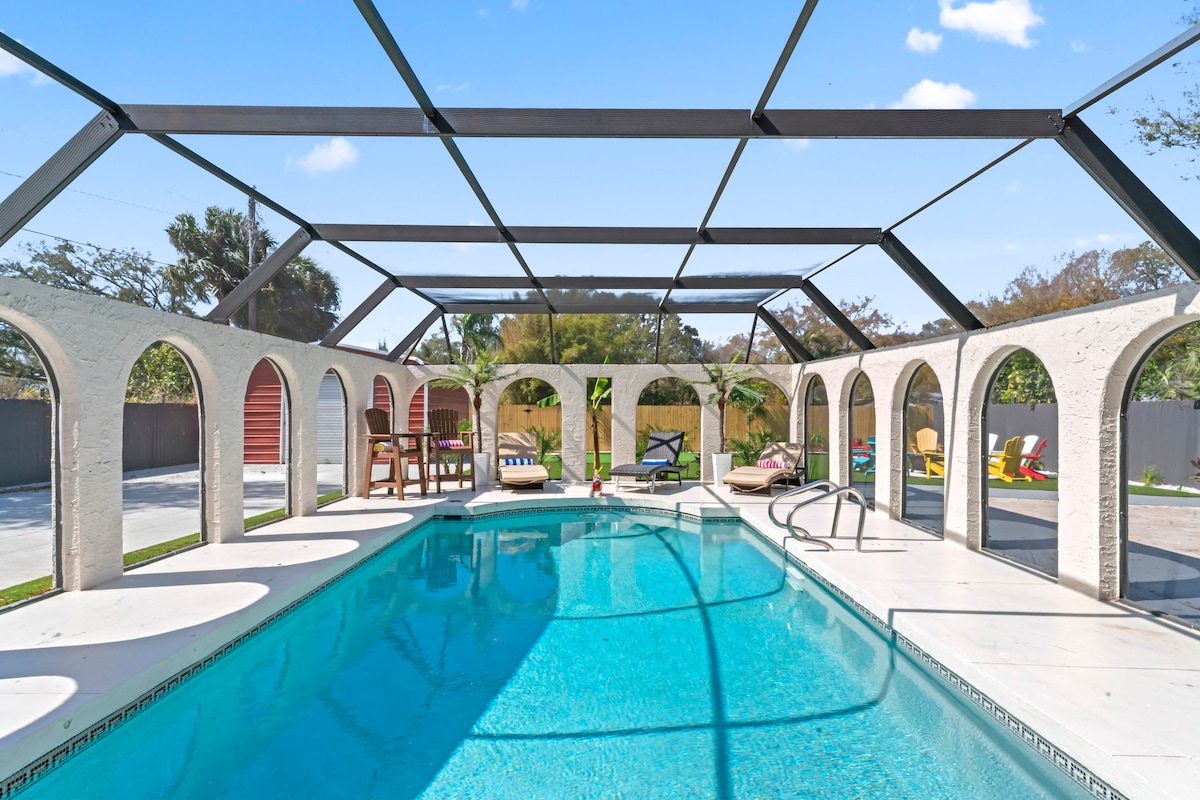 Glamor Manor Ssarasota- 5bedroom Heated Pool, Golf