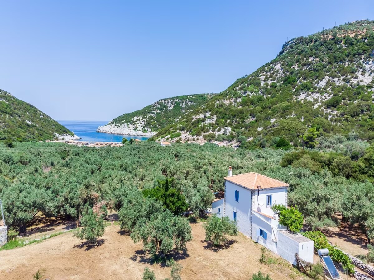 Traditional Greek house with direct access to a lo