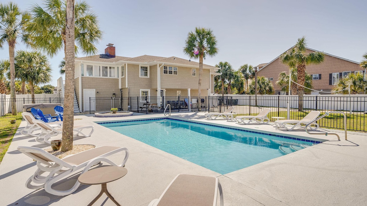 Private Beach House with pool & hot tub + Free Att